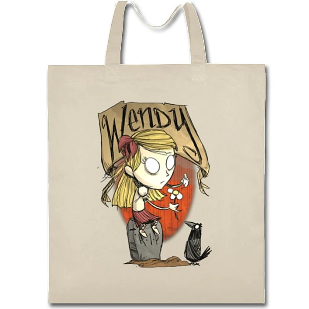 Eco bag with print Wendy - beige