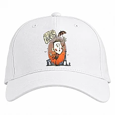 Baseball cap with Print Wes - white