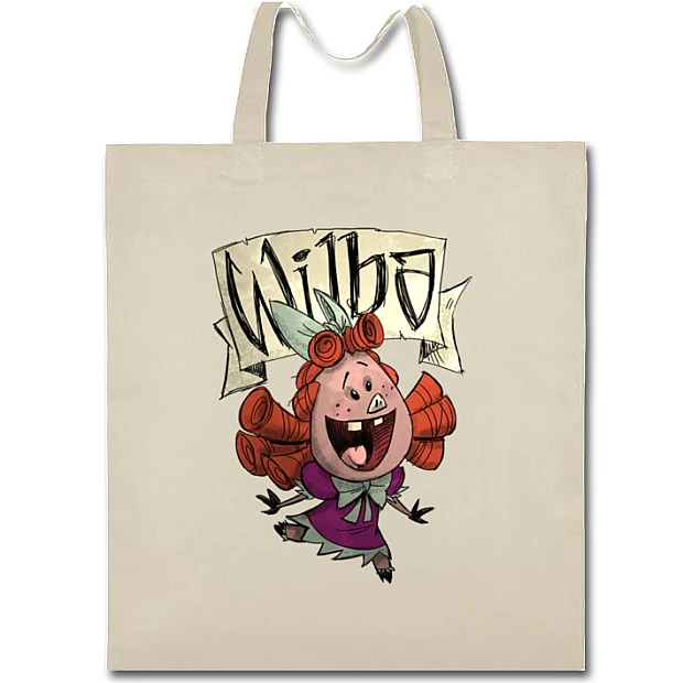 Eco bag with print Wilba - beige