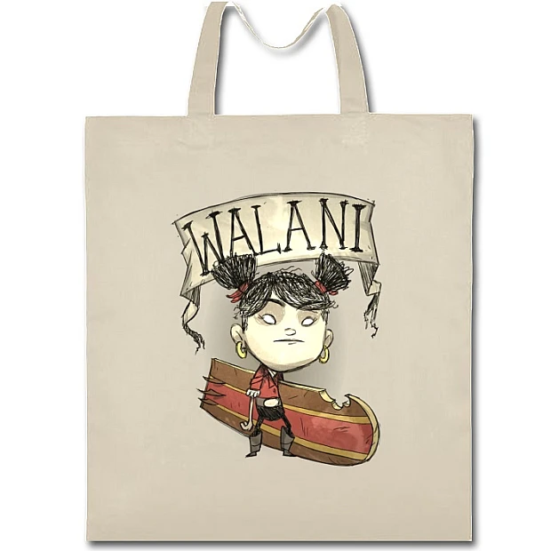 Eco bag with print Walani - beige