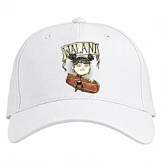Baseball cap with Print Walani - white