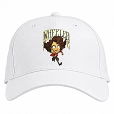 Baseball cap with Print Wheeler - white