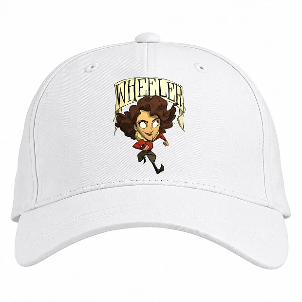 Baseball cap with Print Wheeler - white