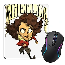 Mouse pad with print Wheeler