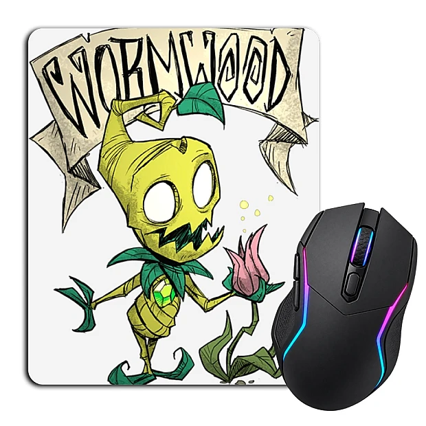 Mouse pad with print Wormwood