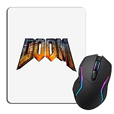 Mouse pad with print Doom Logo