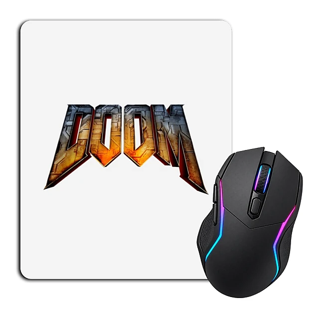 Mouse pad with print Doom Logo