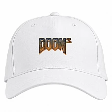 Baseball cap with Print Doom 3 - white