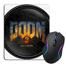 Mouse pad with print Doom 3 Bfg Edition Logo