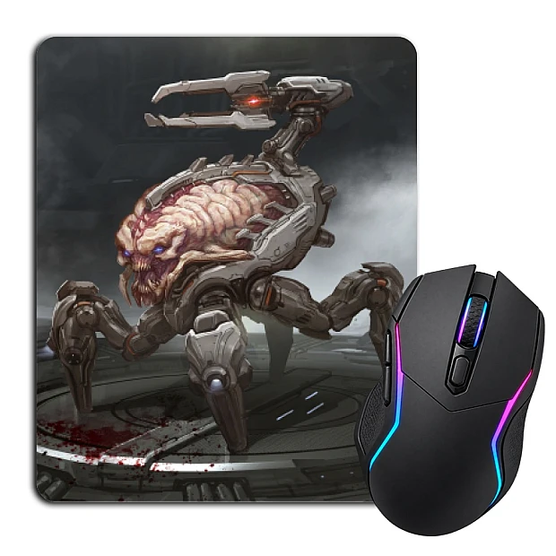 Mouse pad with print Doom Robot Scorpion