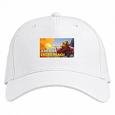Baseball cap with Print Dota 2 Arcana Ogre Magi - white