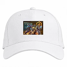 Baseball cap with Print Dota Plus - white