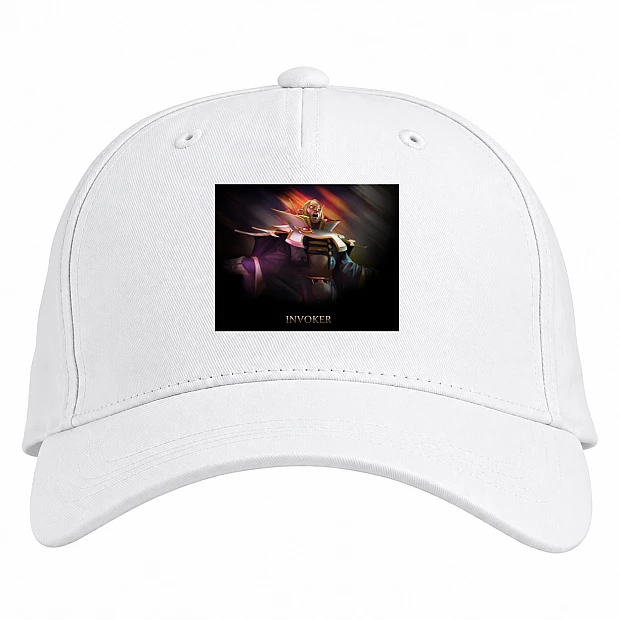 Baseball cap with Print Invoker Dota 2 - white
