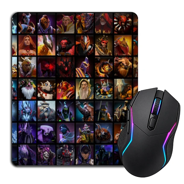 Mouse pad with print Dota 2 All The Characters