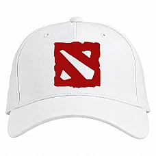 Baseball cap with Print Dota 2 Logo Print - white