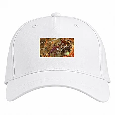 Baseball cap with Print Dungeons & Dragons Battle - white