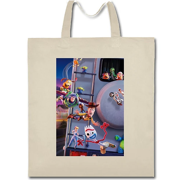 Eco bag with print Toy Story Heroes - beige