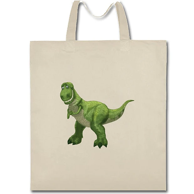 Eco bag with print Toy Story Dinosaurus - beige