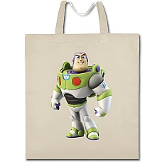 Eco bag with print Toy Story Buzz Lightyear - beige