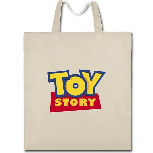 Eco bag with print Toy Story Logo - beige