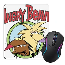 Mouse pad with print Angry Beavers Logo