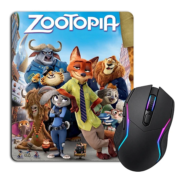 Mouse pad with print Zootopia Universe