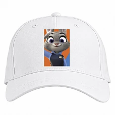 Baseball cap with Print Zootopia Judy Hopps - white