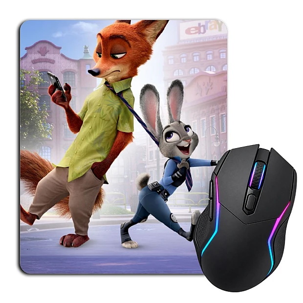 Mouse pad with print Zootopia Judy And Nick