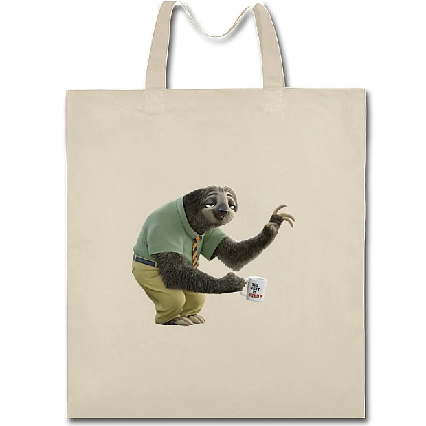 Eco bag with print Zootopia Flash - beige