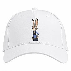 Baseball cap with Print Zootopia Judy - white