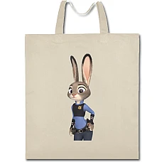 Eco bag with print Zootopia Judy - beige