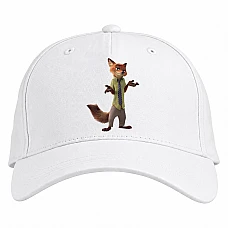 Baseball cap with Print Zootopia Nick - white
