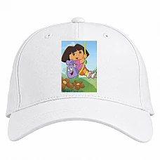 Baseball cap with Print Dora The Explorer Dasha Marquez - white