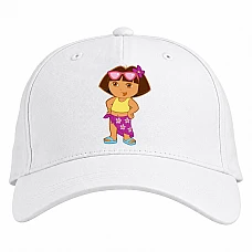 Baseball cap with Print Dora The Explorer Dasha Plyazhnitsa - white