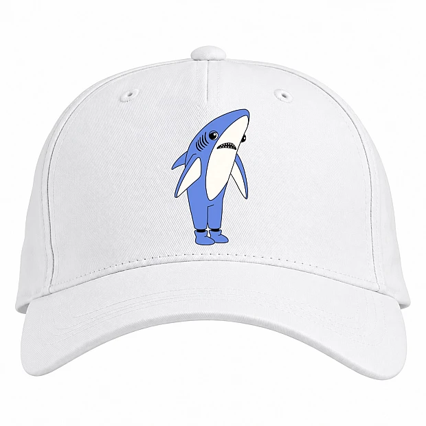 Baseball cap with Print Family Guy Griffins Shark - white
