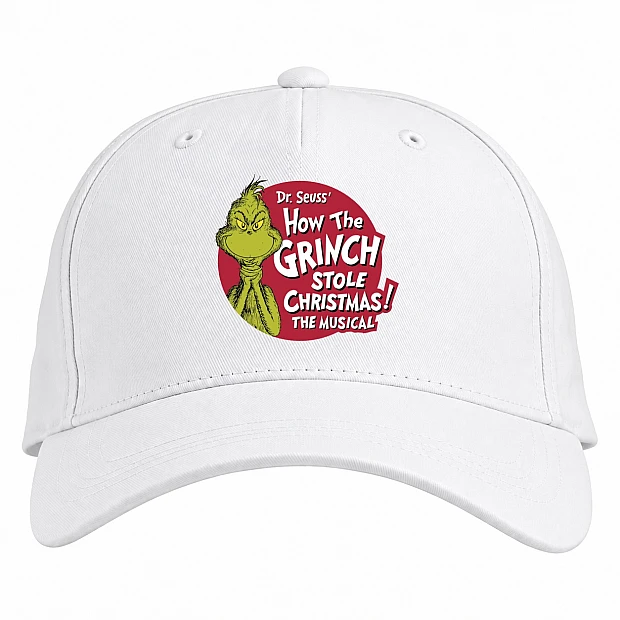 Baseball cap with Print Grinch The Musical - white