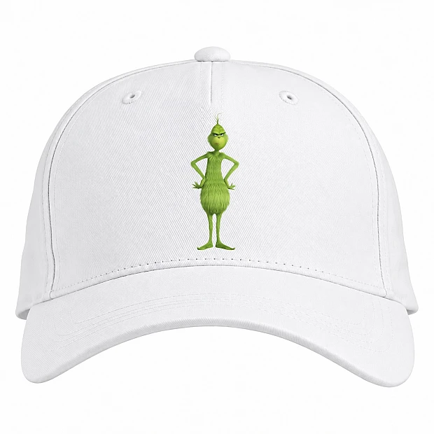 Baseball cap with Print Grinch Main Hero - white