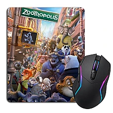 Mouse pad with print Zootopia Zootropolis