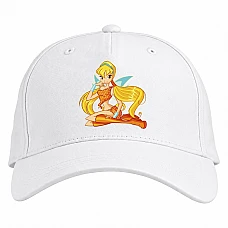Baseball cap with Print Winx Club Stella - white