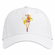 Baseball cap with Print Winx Club Stella Girl - white
