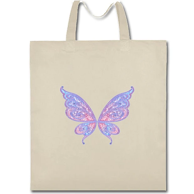 Eco bag with print Winx Club Wings - beige