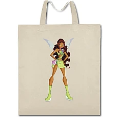 Eco bag with print Winx Club Princess Layla - beige