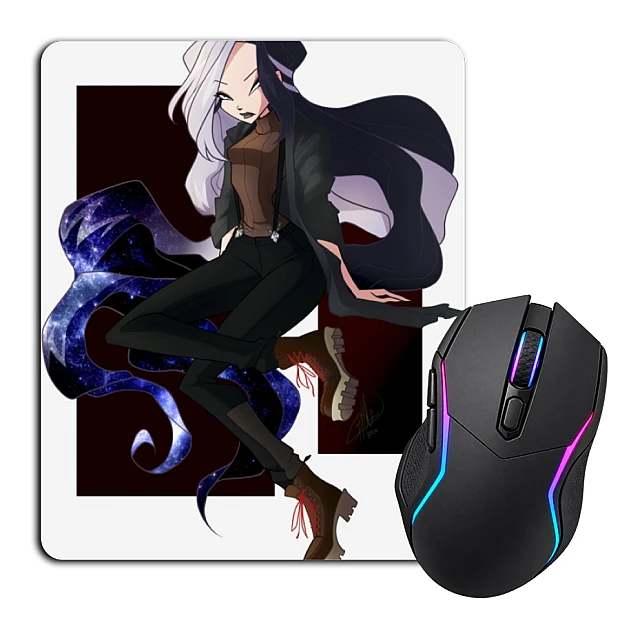 Mouse pad with print Winx Club Princess In Black