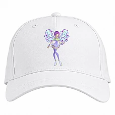 Baseball cap with Print Winx Club Cute Princess - white