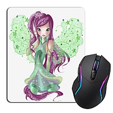 Mouse pad with print Winx Club Princess In Green