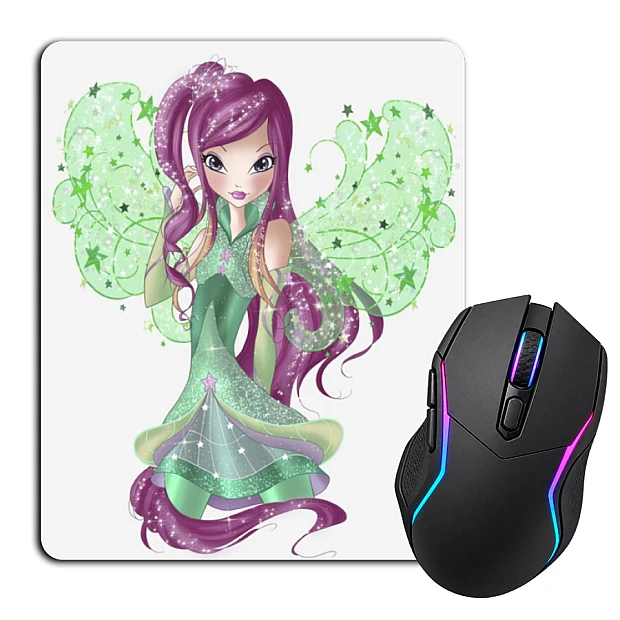 Mouse pad with print Winx Club Princess In Green
