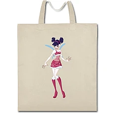 Eco bag with print Winx Club Princess - beige