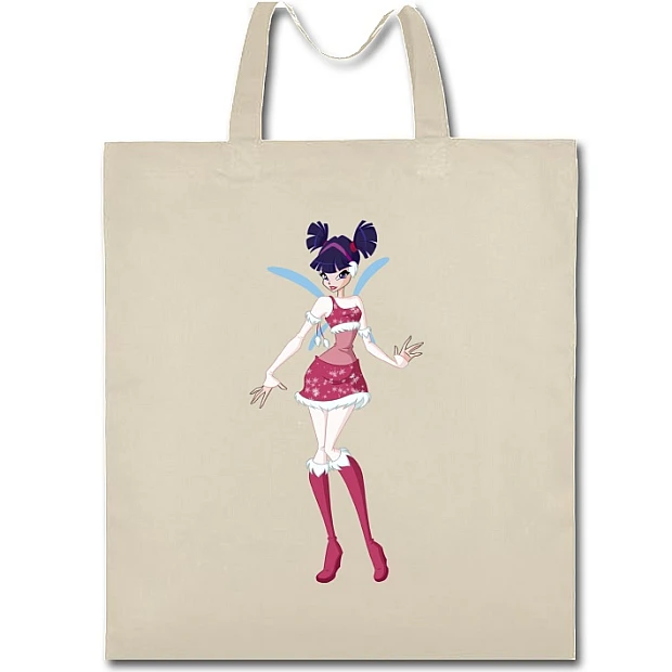 Eco bag with print Winx Club Princess - beige