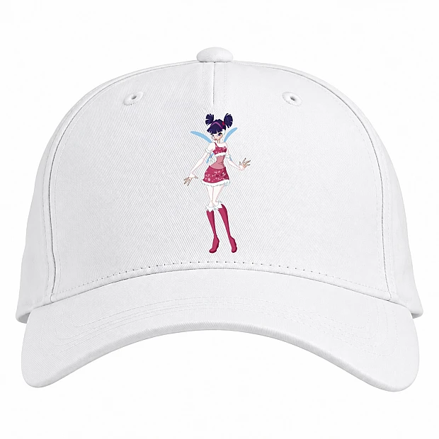 Baseball cap with Print Winx Club Princess - white