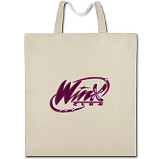 Eco bag with print Winx Club Logo - beige